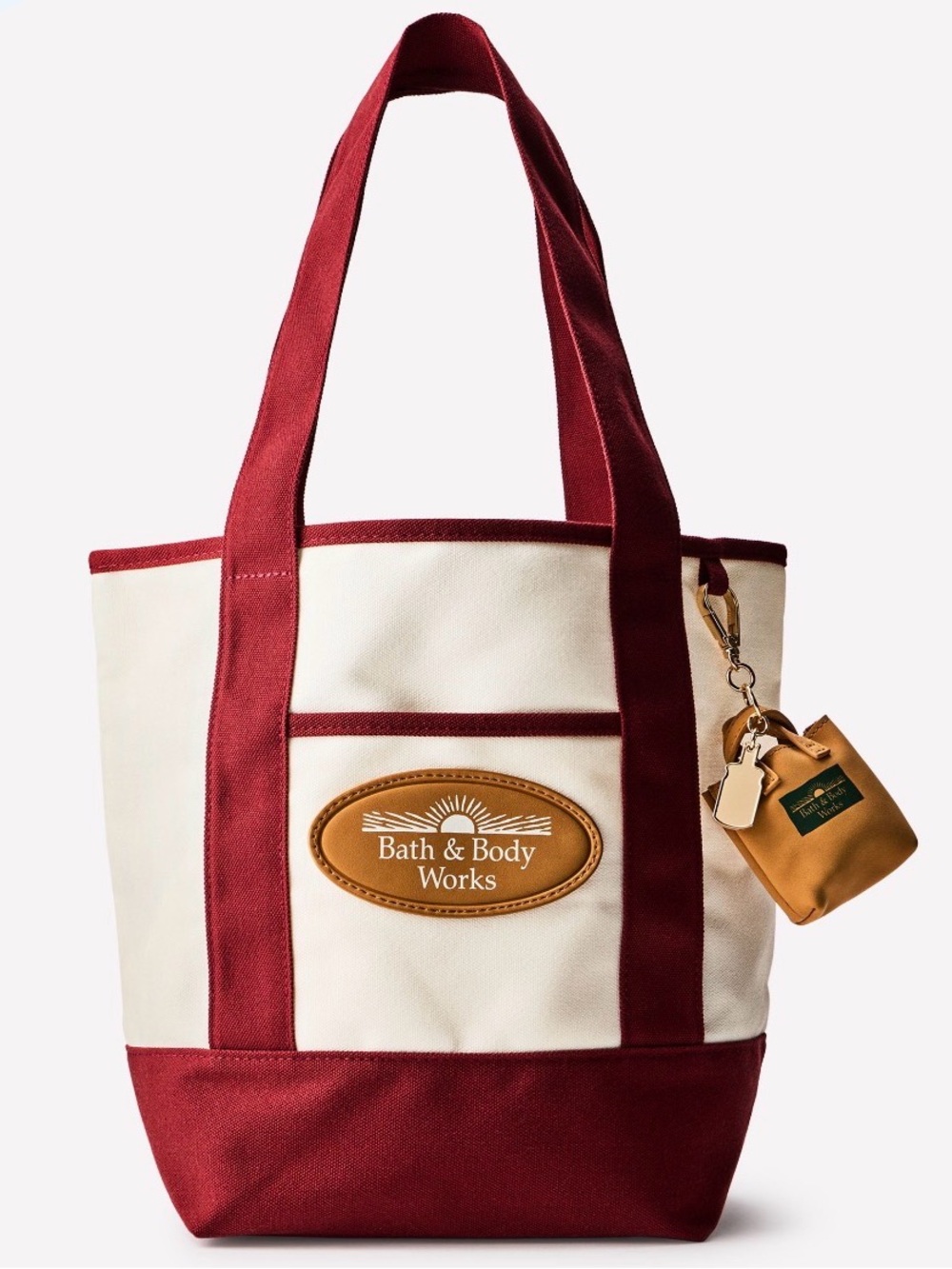 Bath & Body works Heritage mini tote bag & charm